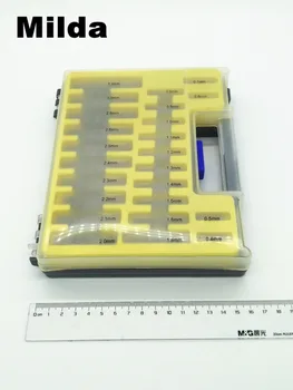 Latvijā 150pcs 0.4 - 3.2 mm HSS Microtech elektroinstrumenti Mini Urbju Komplekts Nelielu Precizitāti Twist Urbji Komplekts ar Lietu Plastmasas Box
