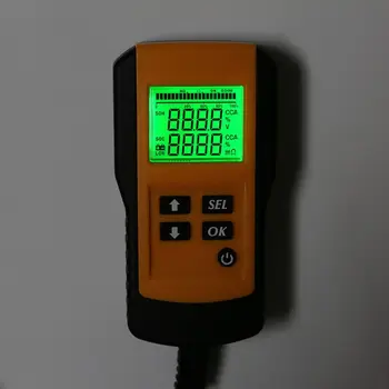 LCD Ciparu Akumulatoru Testeris 12V Transportlīdzekļa Motocikls Automašīnas Akumulatoru Analizatoru Automobiļu Sprieguma CCA Izturība Diagnostikas Rīks
