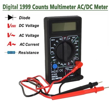 LCD Digitālais Multimetrs Testeri DT838 Voltmetrs Mērīšanas Strāvas Pretestības Temperatūras Mērītājs AC DC Ammeter Testa Rezultātā Zondes Tests