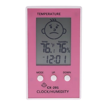 LCD Digitālo Termometru, Higrometru, galda Pulkstenis, Temperatūras, Mitruma Mērījuma Temperatūra meteoroloģisko staciju Diagnostikas rīks