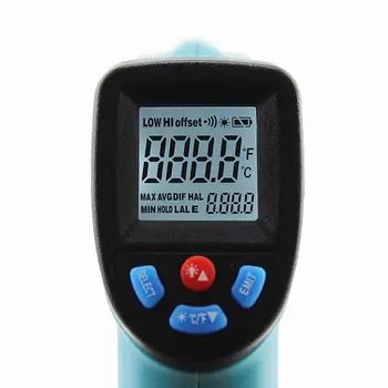 LCD Displejs bezkontakta Digitālais Infrasarkanais Termometrs IS Temperatūras Mērītājs GM550 Pyrometer -50~550 Grāds