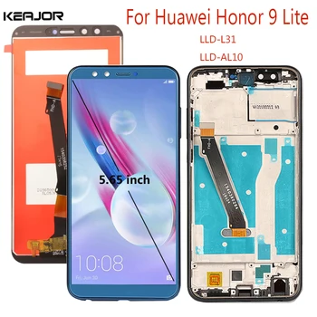 LCD Displejs Priekš Huawei Honor 9 Lite Touch Screen Digitizer Montāža Nomaiņa Huawei Honor 9 lite LLD-AL00 Displejs 5.65