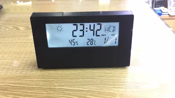 LCD Pulkstenis, Temperatūras Un gaisa Mitruma Mērītāju, Datums, Modinātājs Elektroniskā Ciparu Displejs Desktop Pulkstenis Mājas Guļamistabā Galda Pulkstenis