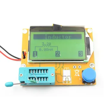 LCR-T4 LCD Ciparu Tranzistors Testeri Metru Apgaismojums Diode Triode Kapacitāte EAR Mērītāju MOSFET/JFET/PNP/NPN L/C/R 1 karstā