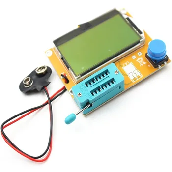 LCR-T4 LCD Ciparu Tranzistors Testeri Metru Apgaismojums Diode Triode Kapacitāte EAR Mērītāju MOSFET/JFET/PNP/NPN L/C/R 1 karstā