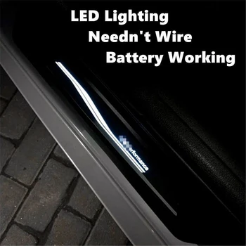 LED Apgaismojums Durvis, Palodzes BMW 1 Sērija 2010. - 2020. Gadam F20 M Performance Durvīm Solis Automašīnas Laipni Pedāli Slieksni Auto pielāgošanas