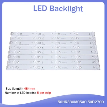 LED Apgaismojums sloksnes 5 lampas TCL D50A710 B50A638 C-LB5005-HR1 50HR330M05A0 50D2700 4C-LB5005-HR1 LED50D2720 50FS3800 D50A710