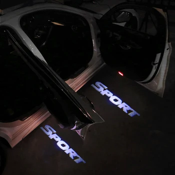 LED Auto Durvīm, Logo Gaismas Brīdinājuma signāls Par Hyundai solaris akcentu i30 ix35 elantra gt santa fe, tucson, getz i20 sonata i40 i10 i25 SPORTA