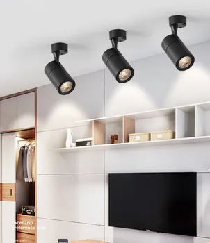 LED COB prožektori var pagriezt uz leju, uzstādīti downlights 7w 12w 20w 30w LED griestu gaismas prožektori par apģērbu veikals showroo