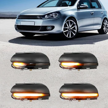LED Dinamiskais Pagrieziena Signāla Gaismu Spogulis Indikators Indikators Blinker Repeater Gaismas, Volkswagen, VW Golf MK6 GTI Touran R20