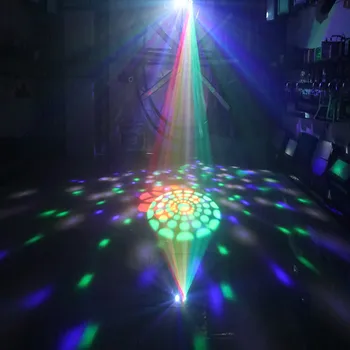 Led Disko Grupa Gaismas Tālvadības RGB 4 1 LED Gobo Strobe Burvju Bumbu, Lāzera Projekta DMX Skatuves Apgaismojuma Efektu DJ Brīvdienu Kāzas