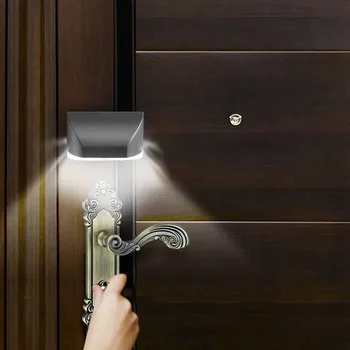 Led Durvju slēdzenes Nakts Gaisma ar 4 LED Intelligent Auto PIR Durvju slēdzenes ministru Kabineta Taustiņu Indukcijas Mazo Nightlight Kustības Sensoru Lampas
