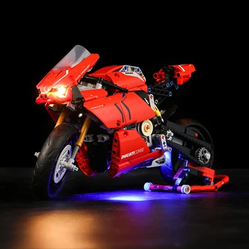 Led Gaismas Komplektu Tehnika 42107 Tehnika Motociklu Rotaļlietas Modelis (nav iekļauts Bloki Komplektā)
