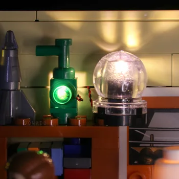 LED gaismas par lego 21302 Saderīgu 16024 Lielā Sprādziena Teoriju, Celtniecības Bloki, Ķieģeļi, Rotaļlietas, Dāvanas (tikai gaisma ar Akumulatoru kārba)