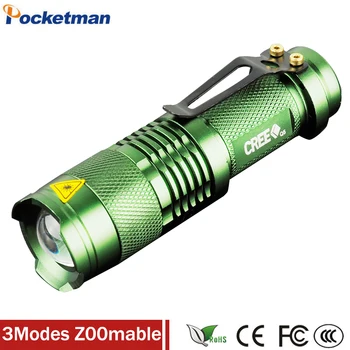 LED Gaismiņa 2000Lumen Sudraba Torche Lampe Q5 Lanterna LED 3Modes Zoomable Lāpu zaklamp taschenlampe torcia Linterna z59