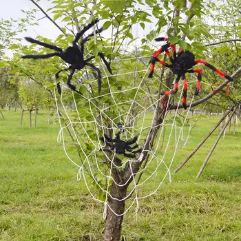LED Halloween Spider Web Radošo Halloween Prop Apgaismojums LED Gaismas Halloween Puse DIY Rotājumi Haunted House
