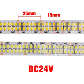 LED Lentes DC12V 24V 480LEDs/m Elastīgs LED Gaismas IP21 IP67 Waterproof 3000K 6500K 2835 LED Lentes 5m/daudz