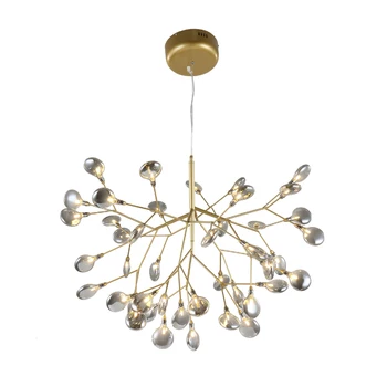 LED Mūsdienu firefly Lustras gaismas stilīgs koka zaru lustras, lampas dekoratīvās griestu chandelies karājas Led Apgaismojums