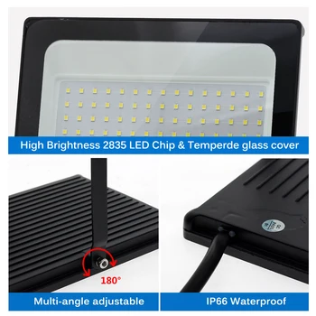 LED prožektors 220V 50W 100W 150W Augstu Spilgtumu IP66 Ūdensizturīgs Āra Apgaismojums LED Prožektors Sienas Prožektori
