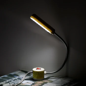 LED Saliktas Worklight Par Šujmašīnas, Virpas, Urbjmašīnas Preses Galda Lampas Secure Magnetic Mount Elastīgu Gooseneck Roku