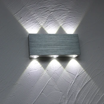 LED Sienas Lampa uz Augšu UN uz Leju Sienas lampas Malā Koridors, Dzīvojamā Istaba Gultas Sienas Apgaismojuma Gaismas Armatūra Alumīnija AC85-265V RF116