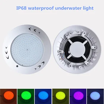 LED Sveķu Baseins Gaismas IP68 Ūdensnecaurlaidīga Zemūdens Gaismas 12V Sienas Uzstādīts Lampas RGB Krāsu Maināms Gaismas 35W 45W 54W