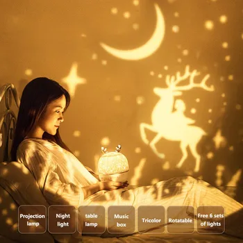 LED USB Zvaigžņu Gaismu Miega Romantiska Zvaigžņotām Nakts Debesīm, Projektoru Lampas, Dāvanu Valentīna Dienā Labākā dāvana Draudzenei