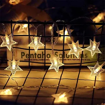 LED Zvaigžņu String Gaismas Mirgošana Vainags Pasaku Gaismas Ziemassvētku Iekštelpu Āra Brīvdienu Puse Mājas Istabā, Kāzu Dekorēšana Gaismas