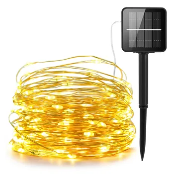 LED Āra Saules Lampas/USB 10m/20/30m LED String Gaismas Pasaku Brīvdienu Ziemassvētku Puse Vītnes Saules Dārza Ūdensizturīgs Gaismas