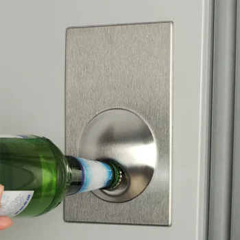 Ledusskapis Ledusskapī Spēcīgu Magnētu Nerūsējošā Tērauda Viegli Alus Pudele Nazis