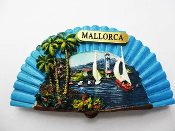 Ledusskapja magnēts, spānija Tūrisma suvenīru Eiropas Maljorka Ledusskapis magnētiskās Uzlīmes, mājas apdare Ceļojumu Dāvanas