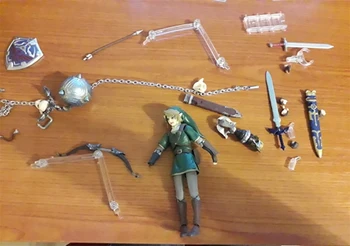 Legend of Zelda Debesīm Sword Saiti Twilight Princess Figma 319 320 PVC Rīcības Attēls Modelis Rotaļlietas Lelle Dāvanu