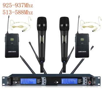 Leicozic 925-937/513-558 Mhz Patiesu daudzveidību Posmā Bezvadu UHF Microfone Microfonos Profesionales De Estudio Par Dziedātāja SKM9000