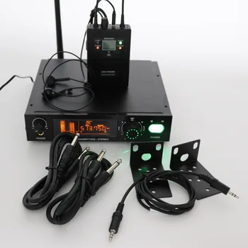 Leicozic Stereo In ear Monitor Sistēmas Profesionālo Bezvadu Monitoringa Iekārtām, kas Paredzētas Skatuves Dziedātāja Skaidru Skaņu 512-524/830-842Mhz