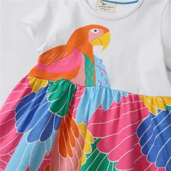 Lekt Metru Jaunas Ielidošanas Vasaras Princese Krāsains Kokvilnas Kleitas Modes Cute Baby Meitenes Apģērbu, Skolā Vai Personu Valkāt