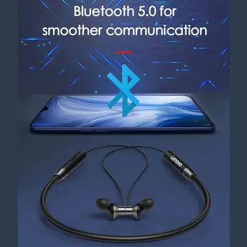 Lenovo HE05 Bezvadu Austiņas IPX5 Ūdensizturīgs Sporta Bluetooth Austiņas Sweatproof Earbuds ar Mic Trokšņa Slāpēšanas Austiņas