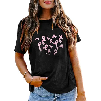 Lente Ziedu Peld T-krekls Estētisko Krūts Vēža Apgādnieka zaudējuma Izpratni T Sievietēm Grafiskais Slimību Cīnītājs Dāvanu Top Tee #109