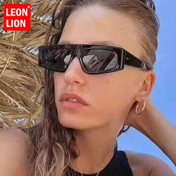 LeonLion ir 2021. Okeāna Objektīvs Vintage Vienkāršas Saulesbrilles Sieviešu Klasisko Brilles Street Beat Iepirkšanās Spogulis Oculos De Sol Gafas UV400