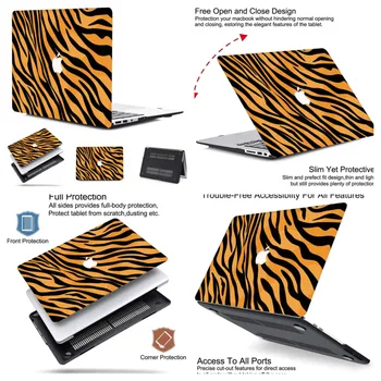 Leopard Laptop Case For Macbook Air, Pro 13 collu Cietais Apvalks Aptver a2179 a1932 A1706 A1989 A2159 