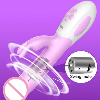 Leten Seksa Dzimumlocekļa Rotaļlietas Šūpoles Pagriezt Trušu Vibrators Seksa Rotaļlietas, lai Sieviete Liels Vibrators Seksa Veikals Produktu Clitores Sexy G Stimulēt Vietas