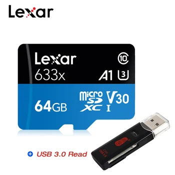 Lexar High Speed Atmiņas Kartes 512G A2 TF Class10 UHS-I U3 Micro SD Kartes 32G 64g 128G 256g A1 MicroSD viedtālrunis Kustību Kamera