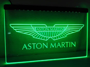 LG147 - Aston martin LED Neona Gaismas Zīme karājas zīme mājas dekoru amatniecības