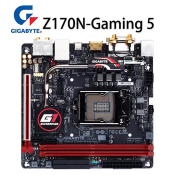 LGA 1151 Gigabyte Z170N-Spēļu 5(atkl. 1.0) Motherbaord i7, i5 i3 6600K DDR4 PCI-E 3.0 M. 2 32GB Z170 Placa-Mãe 1151 HDMI-saderīgam