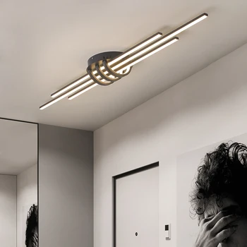 LICAN Modernu Led Lustras guļamistabai koridora foajē dzīvojamā istaba 90-260V Led Griestu Lustra spīdumu de plafond