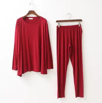Liela izmēra mājas drēbes, jaunu gadījuma pidžamas komplekti garām piedurknēm kokvilnas kravu sleepwear uzvalks sieviešu pijama rudens ziemas sievietes set
