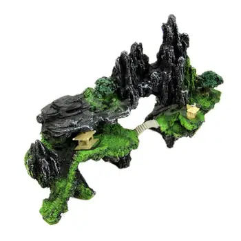 Liela Izmēra Sveķu Rockery Akmens Zivju Tvertnes Ainavu Akvāriju Ornamentu, Apdare, Rockery Kalnu Slēpjas Alā, Mājdzīvnieku Preces