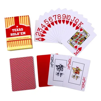 Lielie Burti Red & Blue Krāsu PVC Pokera Ūdensizturīgs Matējums Plastmasas Spēļu Kārtis, Pokera Kluba Valdes Spēle 2.48*3.46 Collu qenueson