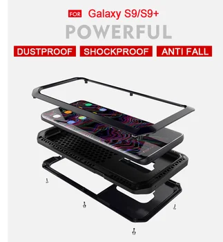 Lieljaudas Aizsardzības Doom Metāla Bruņas Alumīnija Case for Samsung GalaxyS10 S20 S8 S9 Plus S7 Note20 8 9 Triecienizturīgs Vāks