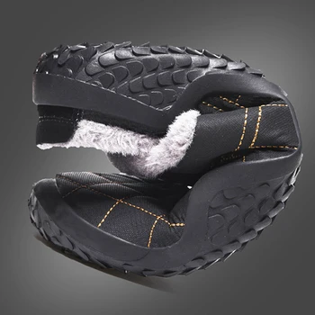 Lielo Izmēru 39-48 Slinks Čības Vīriešu Ziemas Āra Vīriešu ikdienas apavi Ūdensizturīgs siltu sniega kurpes vīriešu mājas čības ar neslīdošu