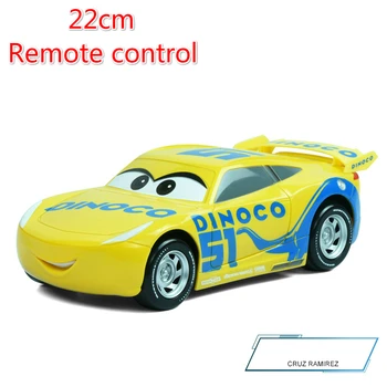 Liels Izmērs 22 cm Disney Pixar Automašīnām 3 Tālvadības Vētra Jackson Lighting McQueen Cruz Ramirez Metāla Auto Rotaļlietas Zēniem Dzimšanas dienas Dāvanu